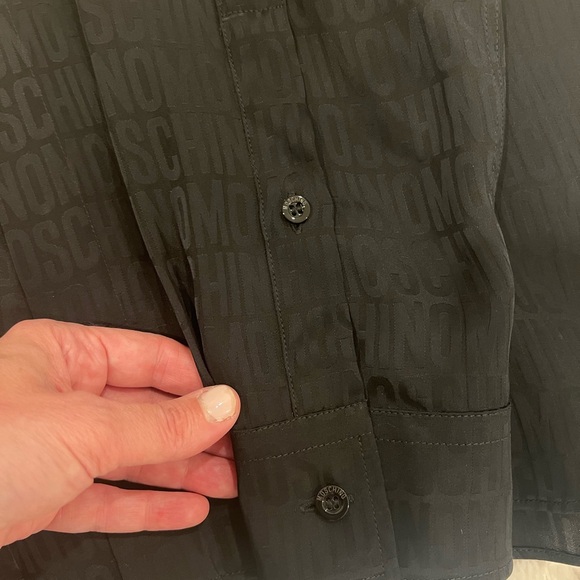 Moschino Couture All Over Embroidered Logo Buttondown - Picture 5 of 9